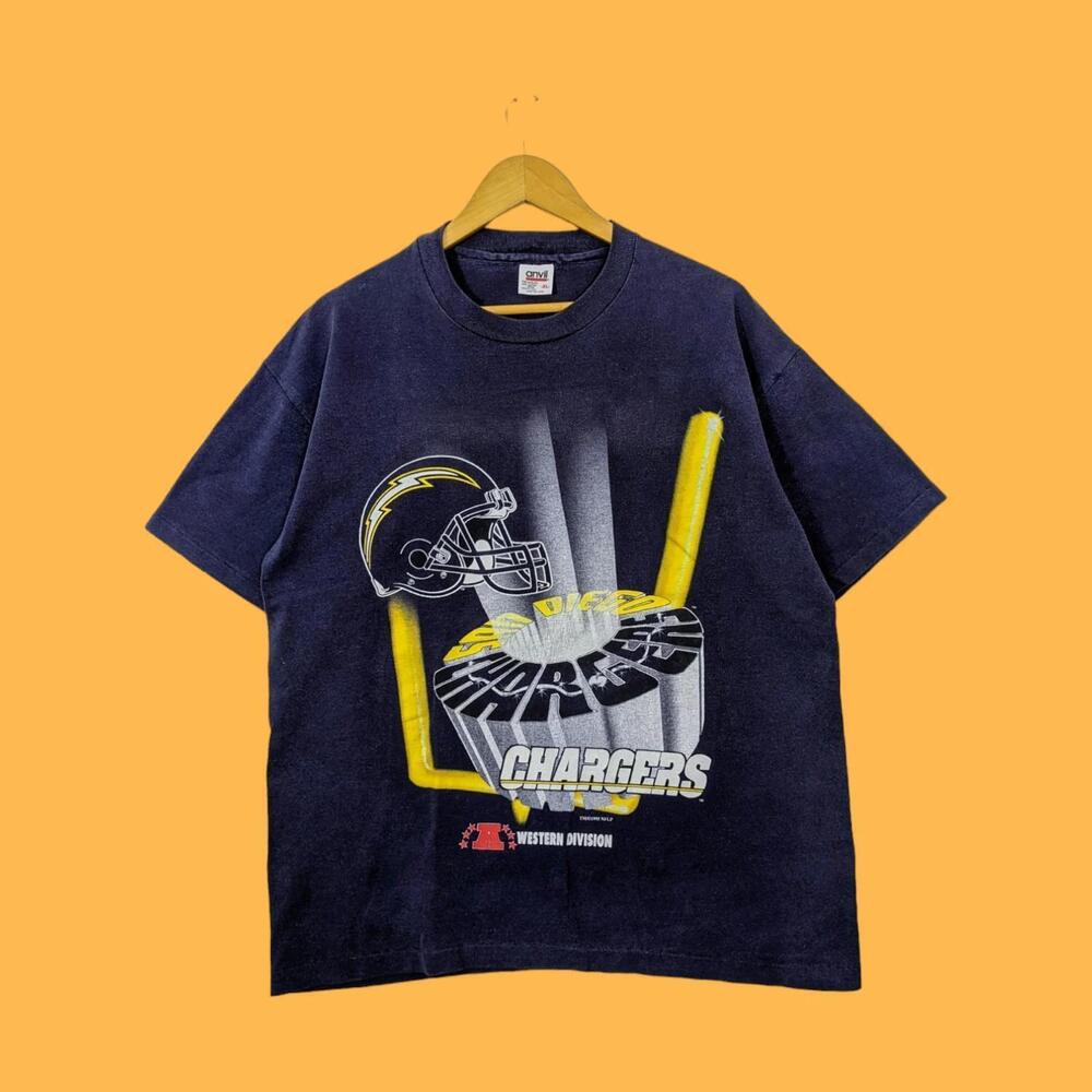 Sunfaded 90s San Diego Chargers Football Shirt